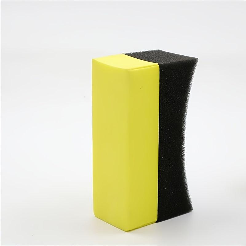 Car Cleaning Kit with Wax Sponge, Tire Brush, and Wipe