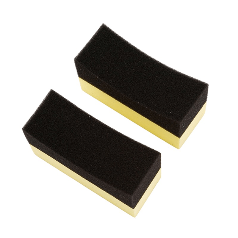 Car Cleaning Kit with Wax Sponge, Tire Brush, and Wipe