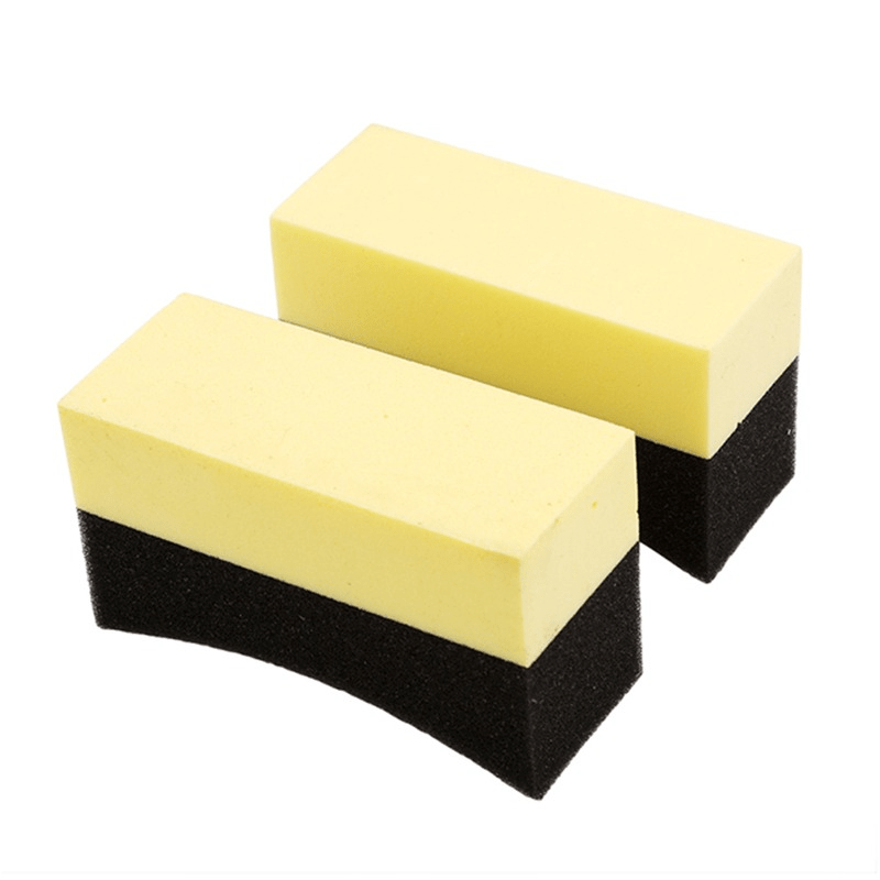 Car Cleaning Kit with Wax Sponge, Tire Brush, and Wipe