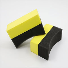 Car Cleaning Kit with Wax Sponge, Tire Brush, and Wipe