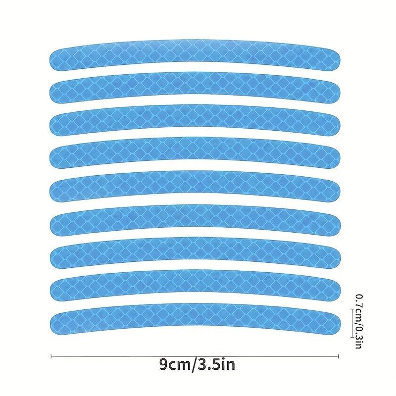 20pcs Colorful Luminous Light Wheel Reflective Stickers