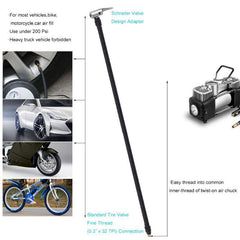Tire Inflator Extension Tube Twist Lock Air Chuck Air Connection
