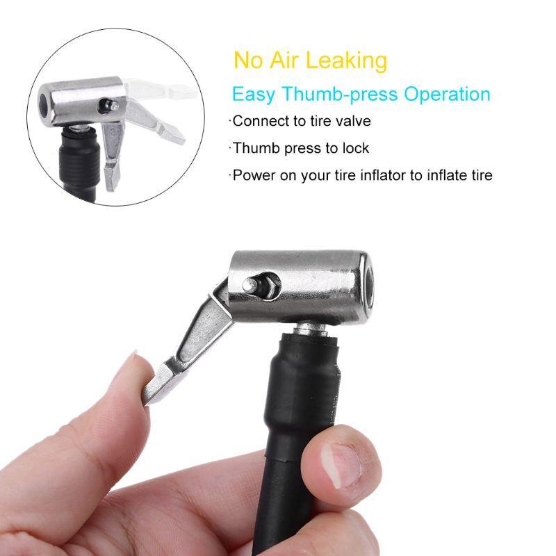 Tire Inflator Extension Tube Twist Lock Air Chuck Air Connection