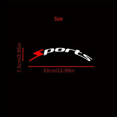 1pc SPORTS Car Tire Letter Stickers Tire Stickers Accessories Decals