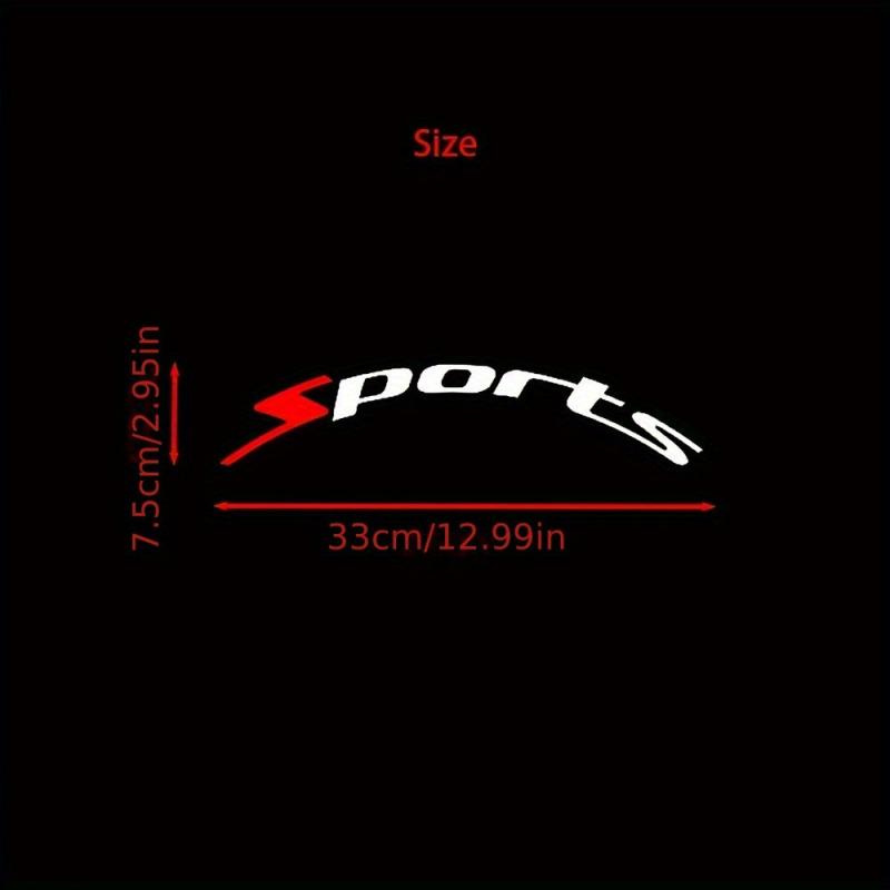 1pc SPORTS Car Tire Letter Stickers Tire Stickers Accessories Decals