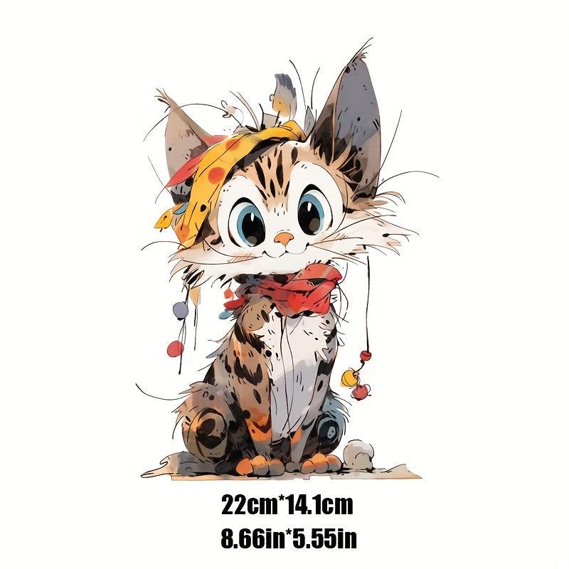 Cartoon Cat Stickers for Cars, Motorcycles, and More - Creative Painting Design