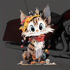 Cartoon Cat Stickers for Cars, Motorcycles, and More - Creative Painting Design