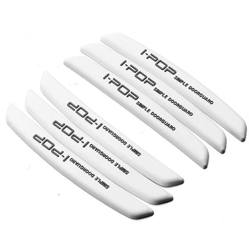 6pcs Car Door Edge Protection Guards Molding Strip Scratch Protector