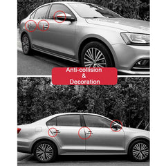 6pcs Car Door Edge Protection Guards Molding Strip Scratch Protector