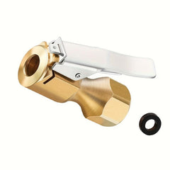 2pcs Open Flow Lock On Tire Chuck - Yellow