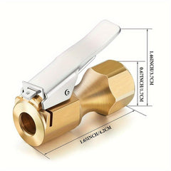 2pcs Open Flow Lock On Tire Chuck - Yellow