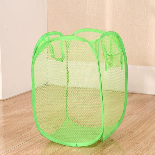 Collapsible Pop-Up Mesh Laundry Basket