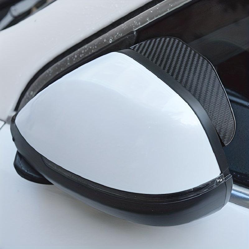2pcs Mirror Rain Barrier Rain Brow