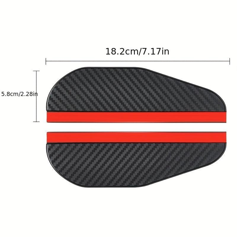 2pcs Mirror Rain Barrier Rain Brow