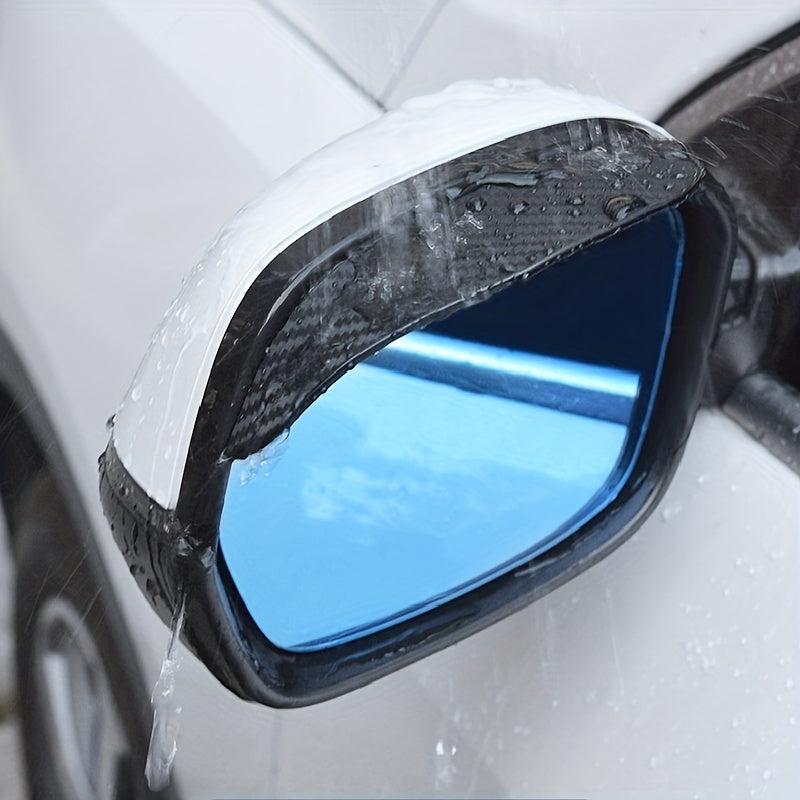 2pcs Mirror Rain Barrier Rain Brow