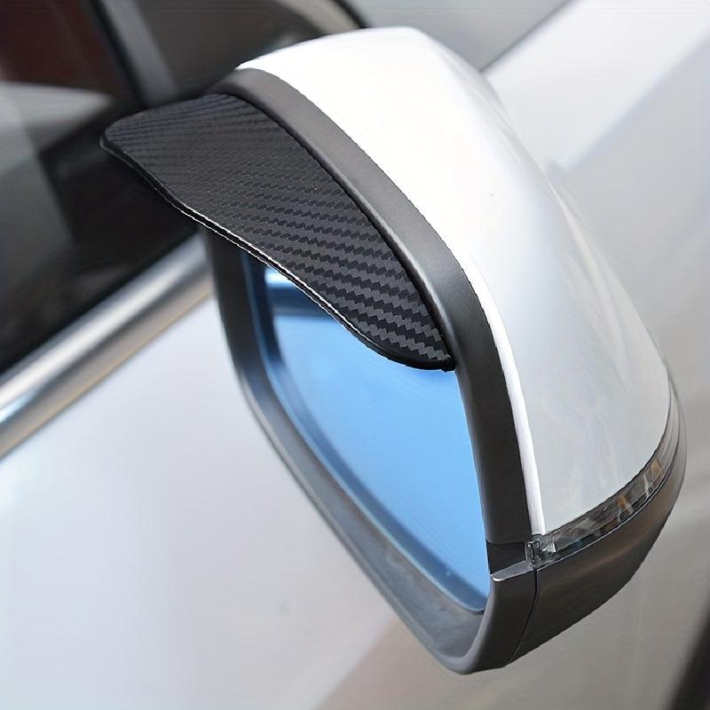 2pcs Mirror Rain Barrier Rain Brow