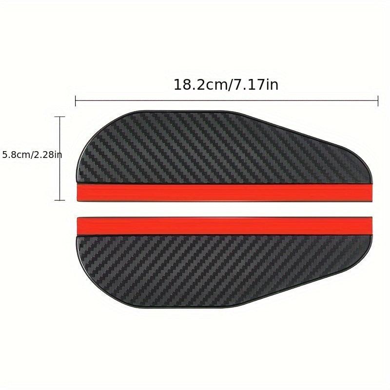 2pcs Mirror Rain Barrier Rain Brow
