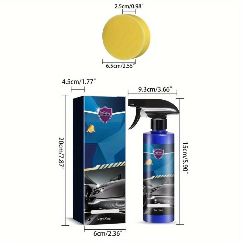Car Nano Coated Spray 120ml Sponge Maintenance Paint Polishing