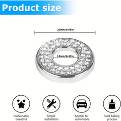 Bling Inner Door Lock Cover Stickers for Car Interior
