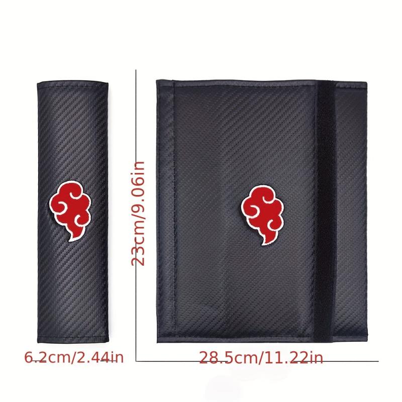 Carbon Fiber Seat Belt Shoulder Protector Red Cloud
