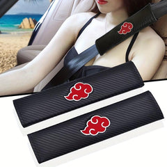 Carbon Fiber Seat Belt Shoulder Protector Red Cloud