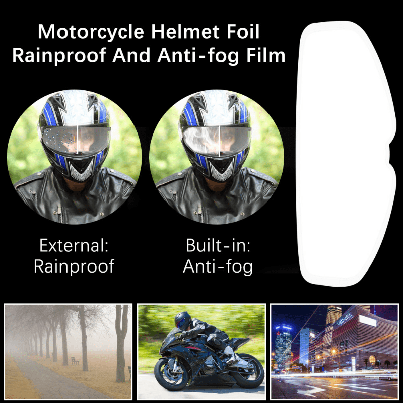 Motorcycle Helmet Waterproof Lens Film Anti Fog Rain Protection Sticker