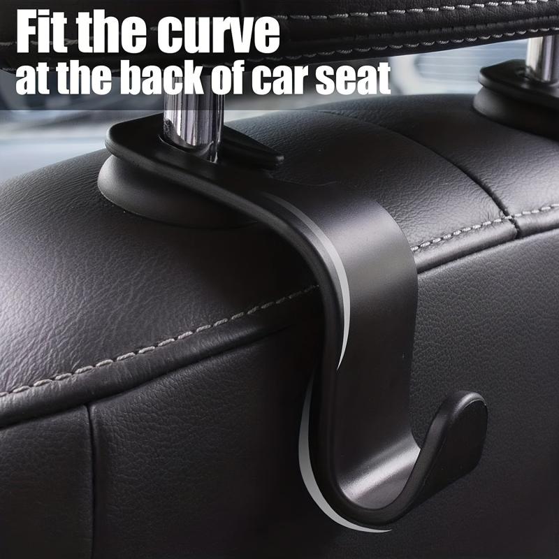 4pcs Car Seat Hook Multifunctional Storage Bag Umbrella Snacks Hanging