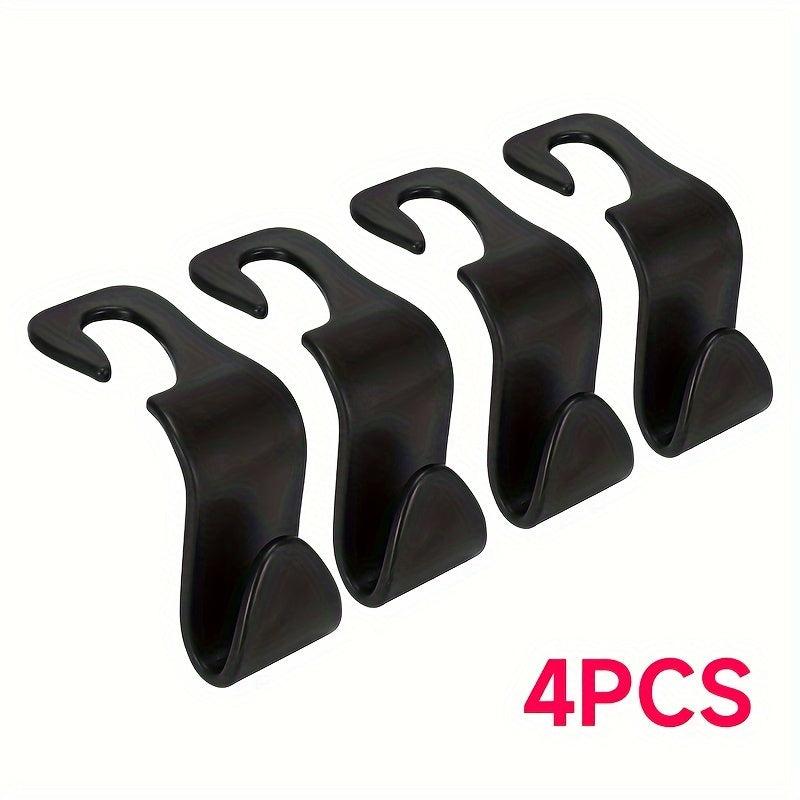 4pcs Car Seat Hook Multifunctional Storage Bag Umbrella Snacks Hanging