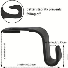 4pcs Car Seat Hook Multifunctional Storage Bag Umbrella Snacks Hanging
