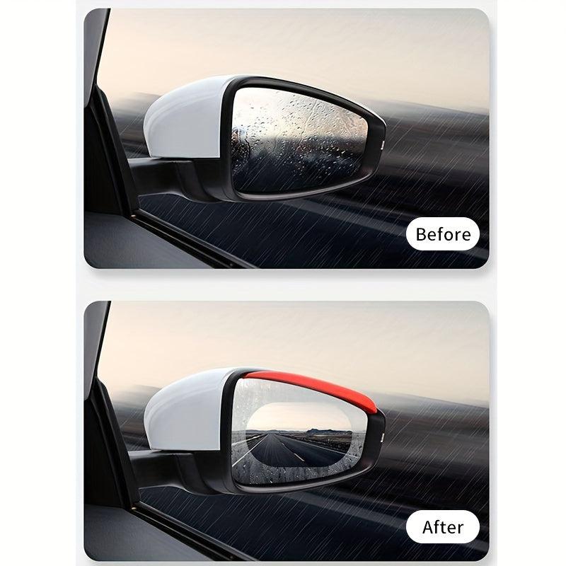 Car Rearview Mirror Waterproof Film Circular Angle Rearview Mirror