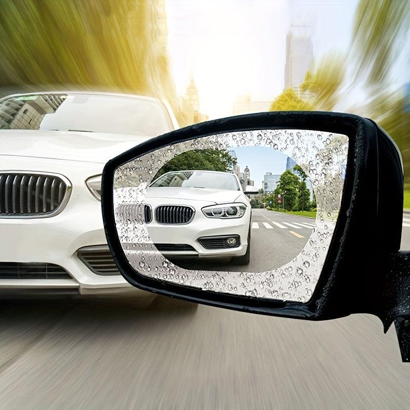 Car Rearview Mirror Waterproof Film Circular Angle Rearview Mirror