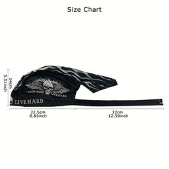 Retro Motorcycle Helmet Balaclava Men Skull Caps Sports Head Wrap Bandana