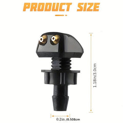 2Pcs Adjustable Washer Nozzles for Car Windshield Wiper