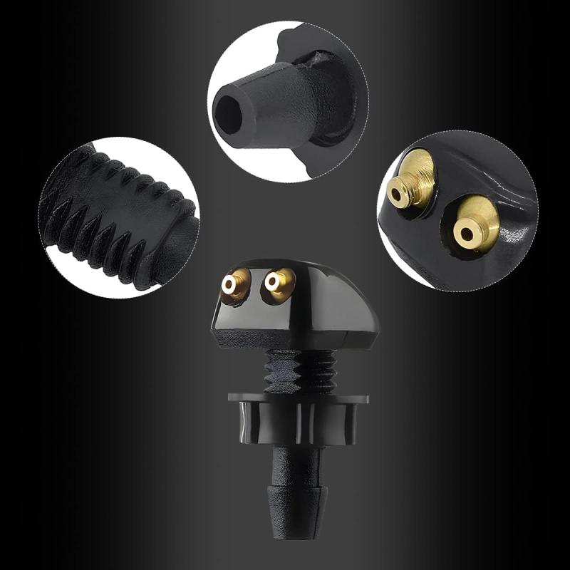 2Pcs Adjustable Washer Nozzles for Car Windshield Wiper