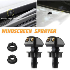 2Pcs Adjustable Washer Nozzles for Car Windshield Wiper