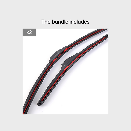 Car Wiper Blade Rubber Stable Base Clear Silent Durable Replacement
