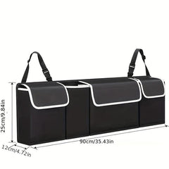 Adjustable Car Trunk Organizer Backseat Storage Bag High Capacity