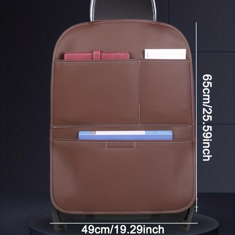 Universal Car Seat Back Storage Bag Anti Kick Pad