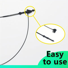 Plastic Fastener Hang Tag Clear Snap Lock Pin Security Loop for Retail Store