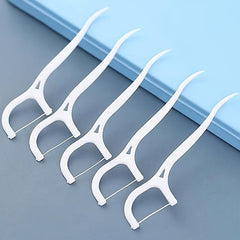 100pcs Dental Floss Stick High Pressure Bag Picking Floss Dental Seam Cleaner
