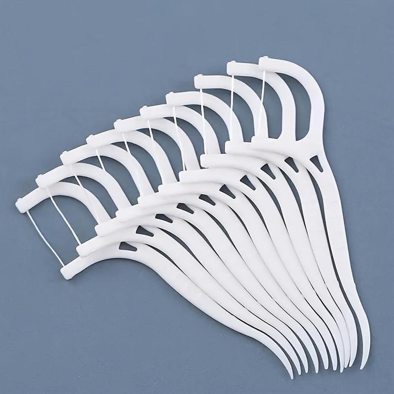 100pcs Dental Floss Stick High Pressure Bag Picking Floss Dental Seam Cleaner