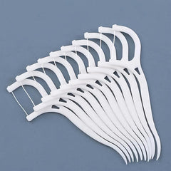 100pcs Dental Floss Stick High Pressure Bag Picking Floss Dental Seam Cleaner
