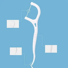100pcs Dental Floss Stick High Pressure Bag Picking Floss Dental Seam Cleaner
