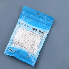 100pcs Dental Floss Stick High Pressure Bag Picking Floss Dental Seam Cleaner