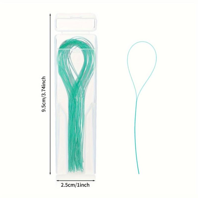 50pcs Dental Floss Threaders for Braces Bridges Implants
