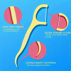 50pcs Fruit Flavored Dental Floss + Toothpicks