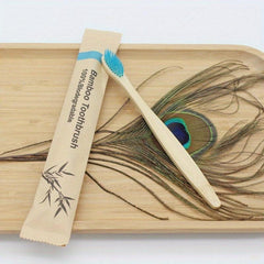 10pcs Bamboo Biodegradable Soft Bristle Toothbrushes