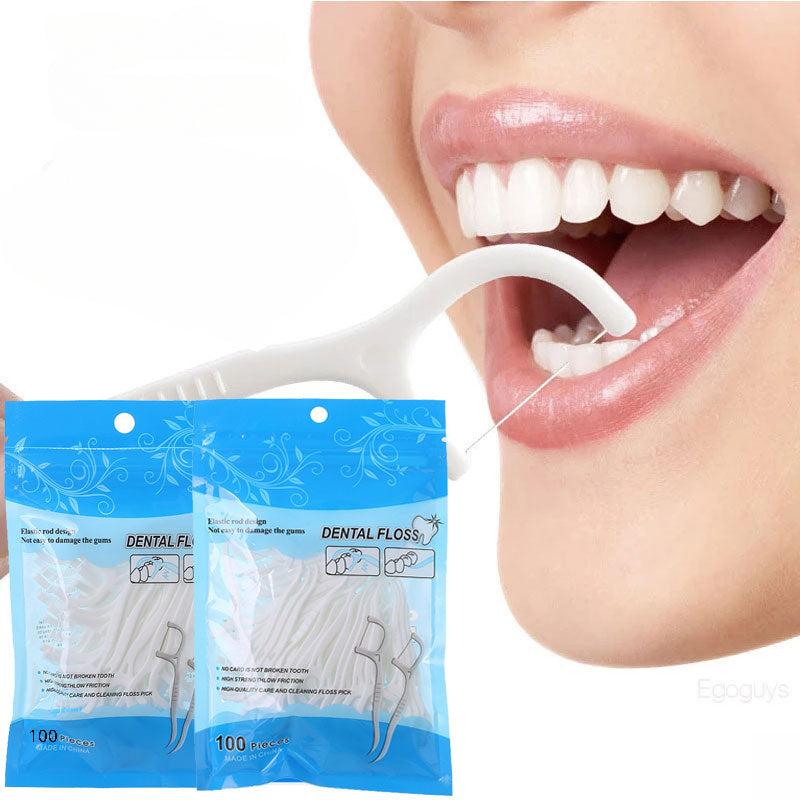 Gentle Cleaning Floss Sticks for Oral Care Gum Health