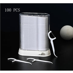 100pcs Bamboo Charcoal Dental Floss in Automatic Box