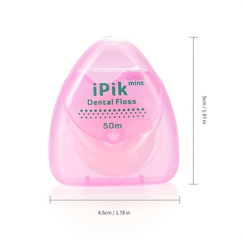 Portable Dental Floss With Triangular Case